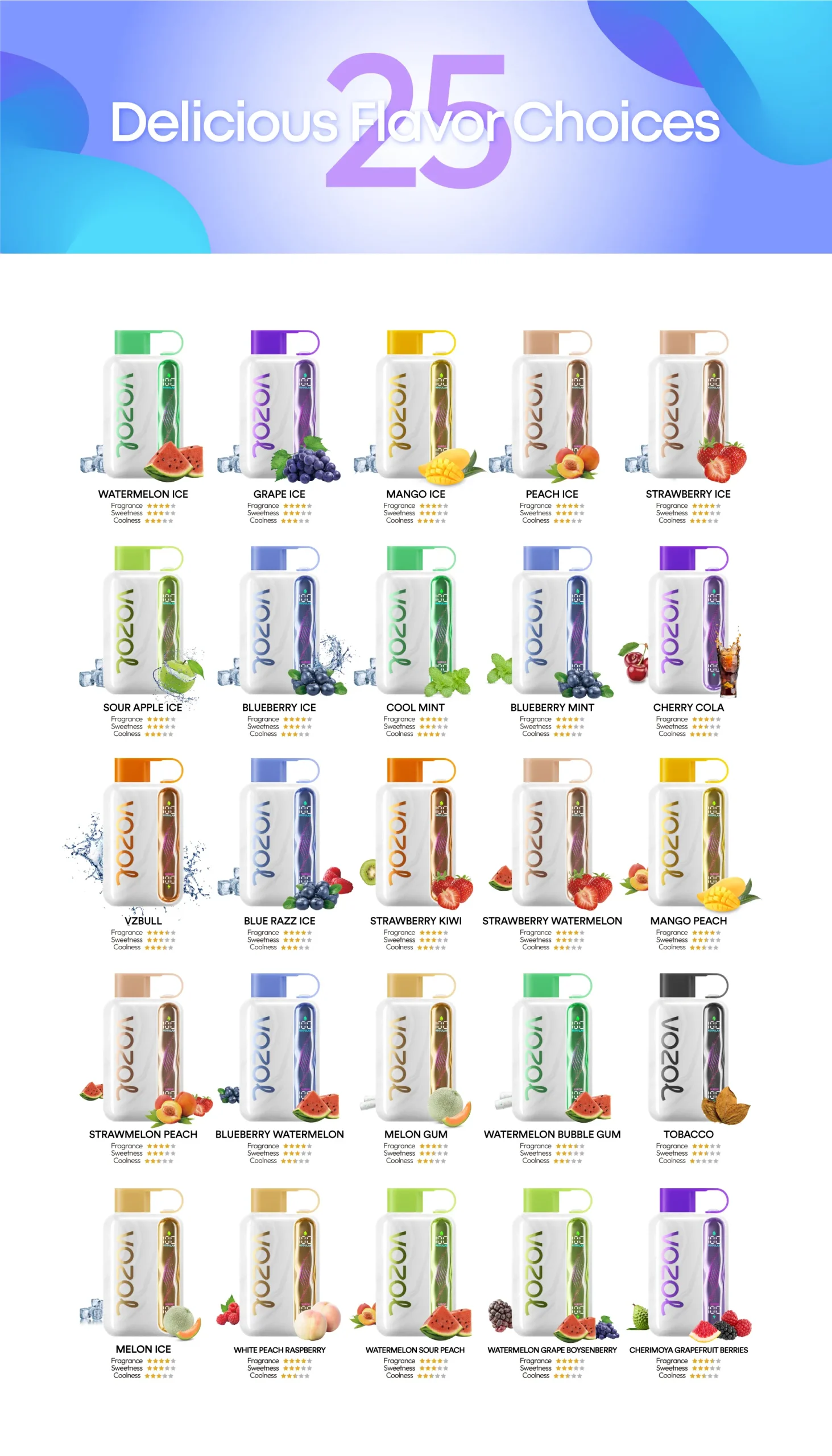 Flavors Vozol star 40000 Puffs