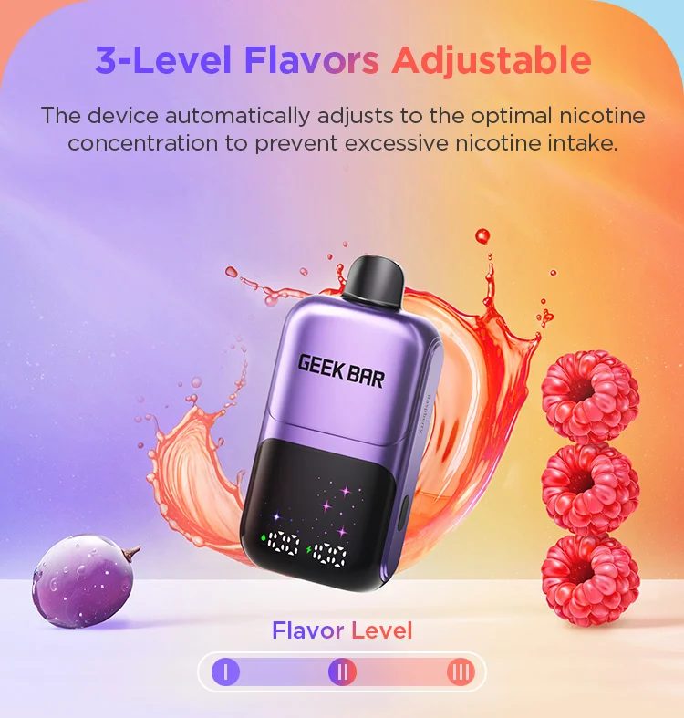 3 level flavors Geek Bar 50k