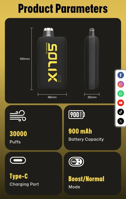 Specs Hayati Solix Vape in Dubai