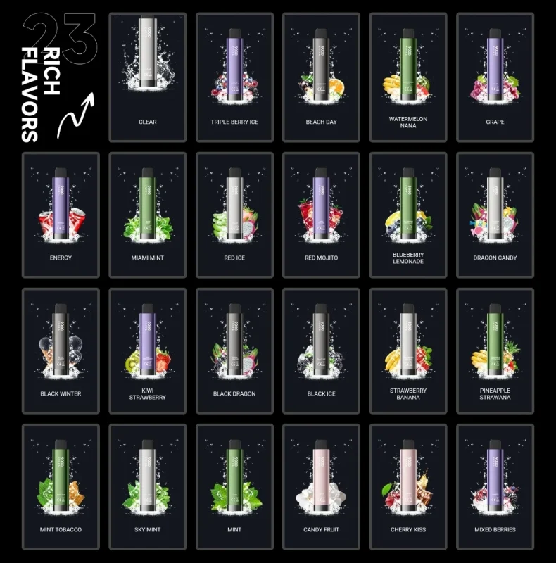 HQD Cuvie Plus 2.0 9000 Puffs Flavor Range!