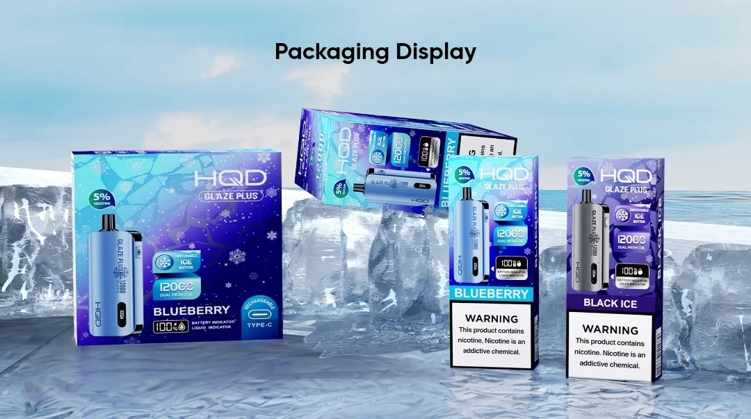 Package specifications Glaze plus 12000 Puffs