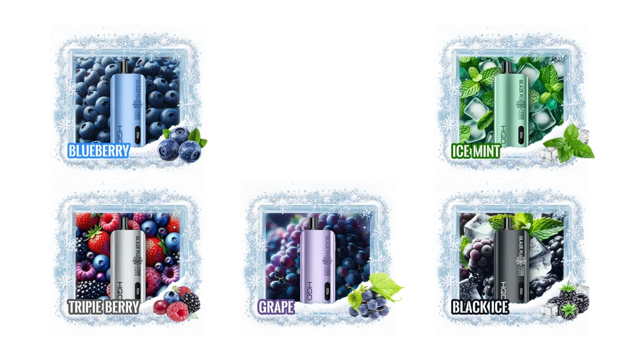 HQD Glaze Plus 12000 Puffs all flavors here!