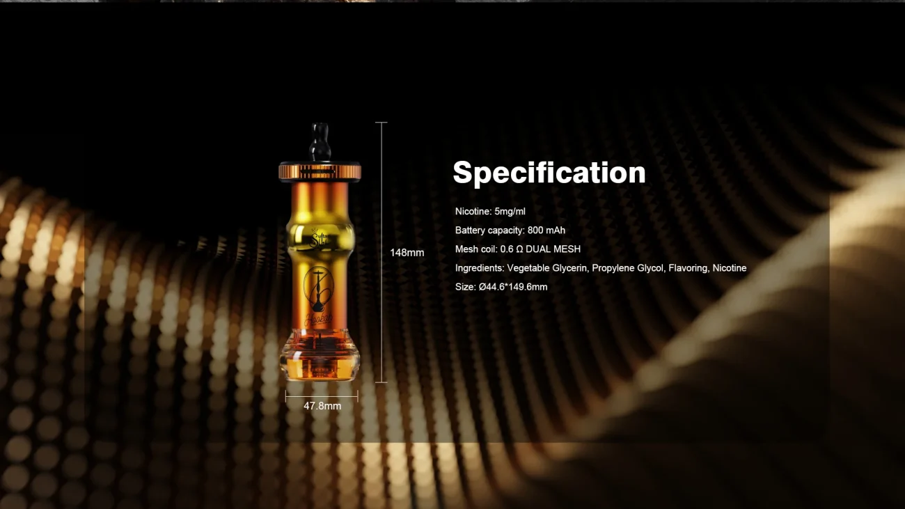 Specifications MOSMO Sultan Vape