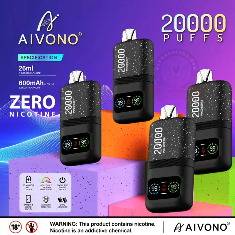 AIVONO Zero Nicotine Product Features