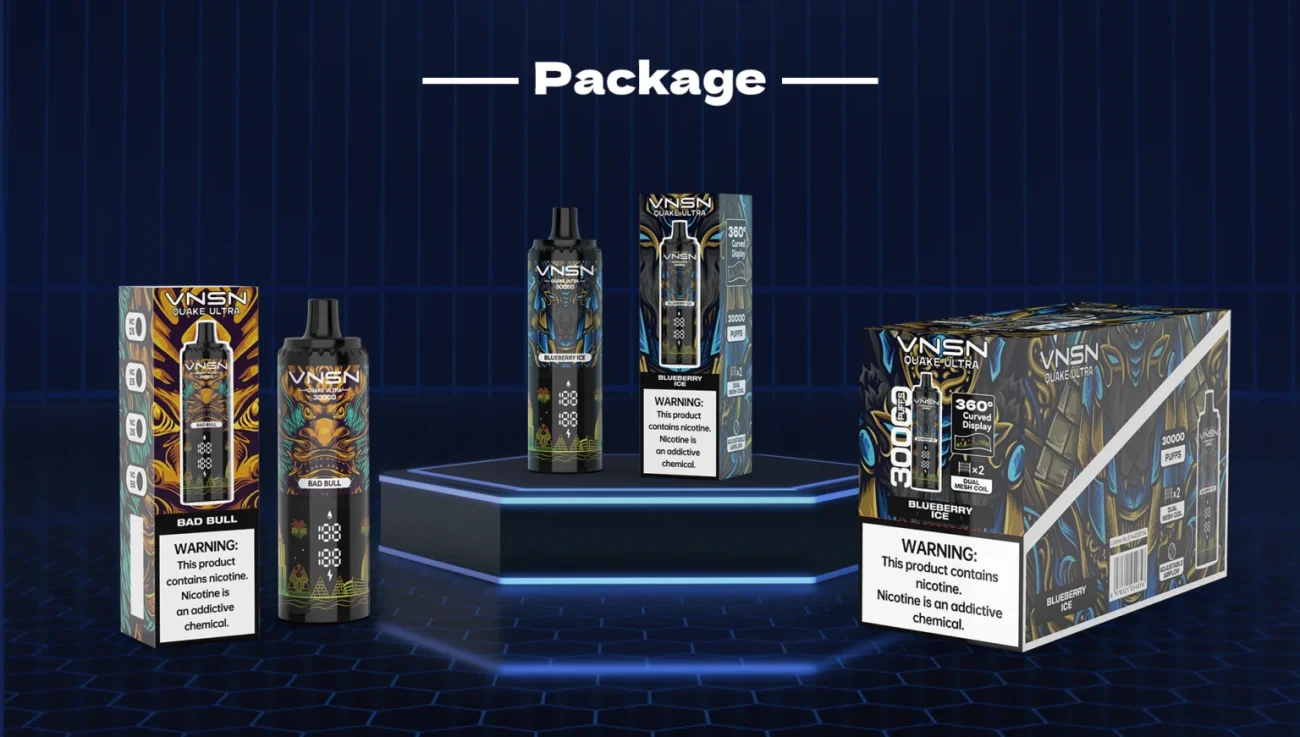 VNSN Quake Ultra 30k Box Includes