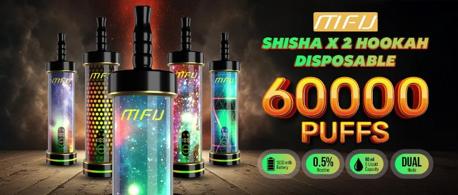 Descriptions MFU SHISHA X2 Hookah 60000 Puffs