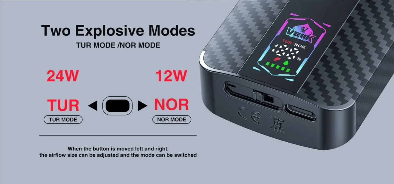 Sliding Button for dual mode switching