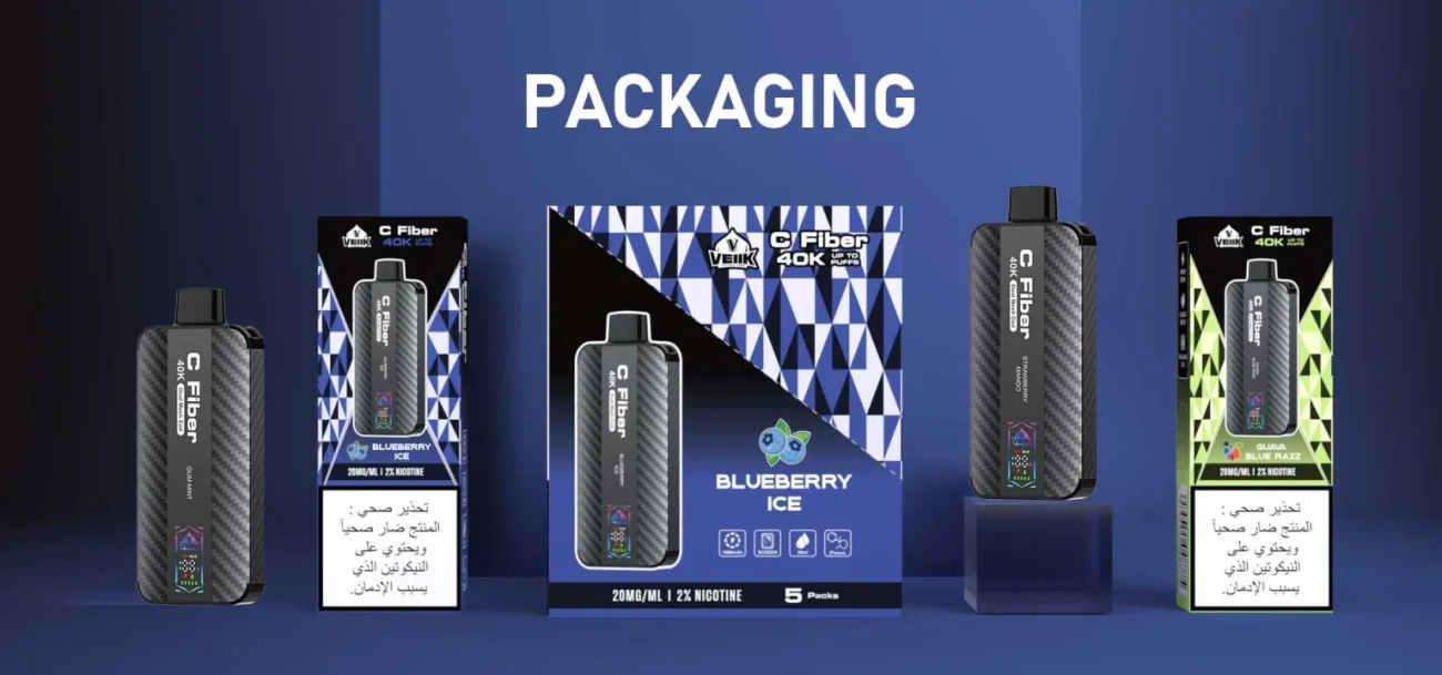 VEIIK 40000 Puffs Packaging Info