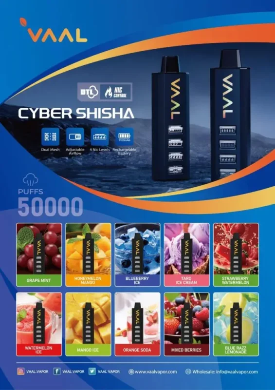 Flavors VAAL Cyber Shisha 50000 in Dubai