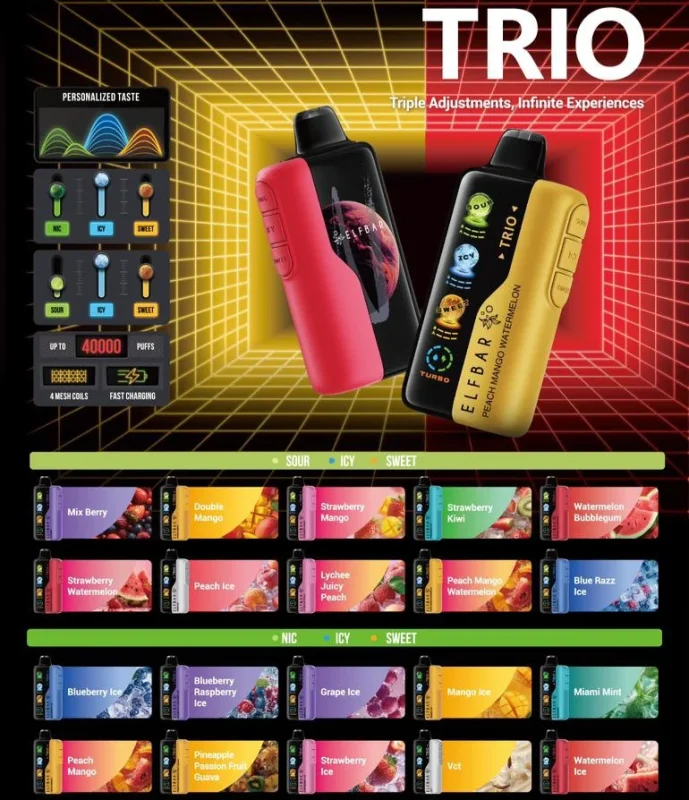 Best flavors for ELFBAR Trio 40000 in UAE