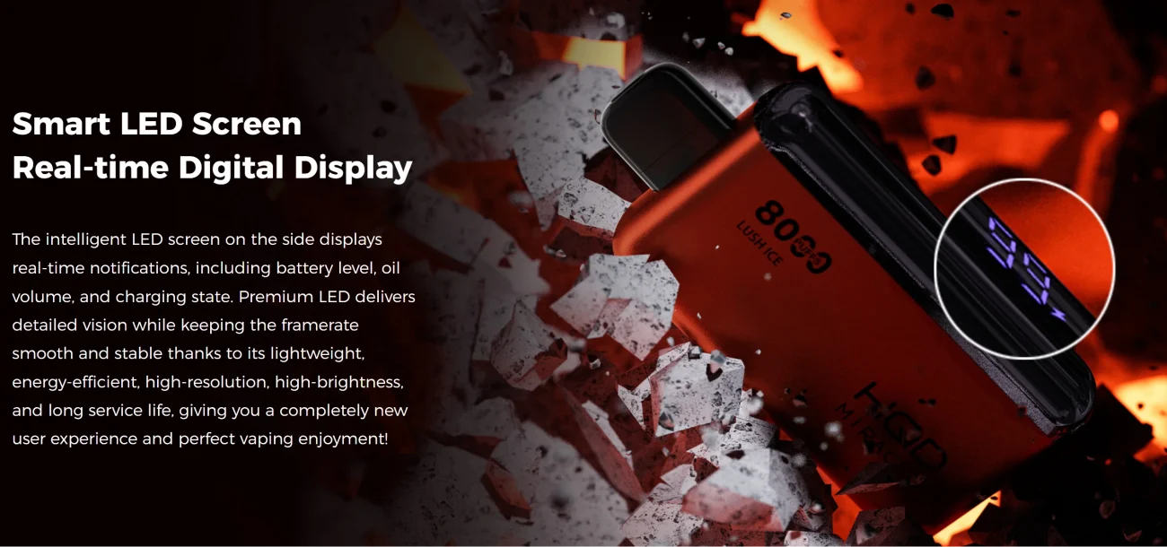 HQD Miracle 8000 Premium Disposable Vape