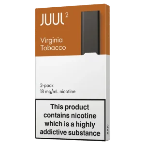 large collection of JUUL 2 Virginia Tobacco Pods