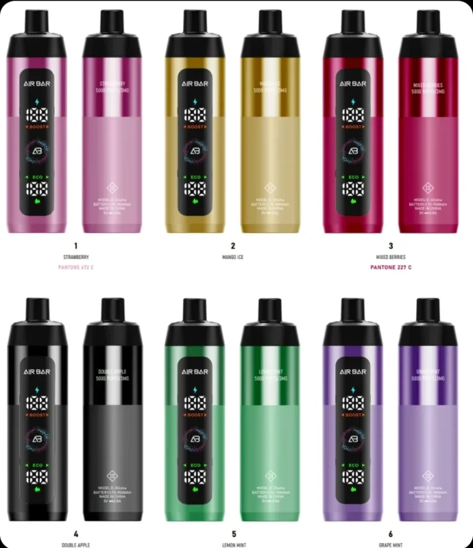 AIRBAR 15000 Puffs Flavor List