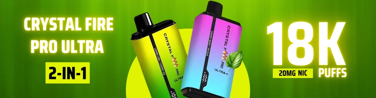 Crystal Fire Pro Ultra 18000 Puffs Product Banner
