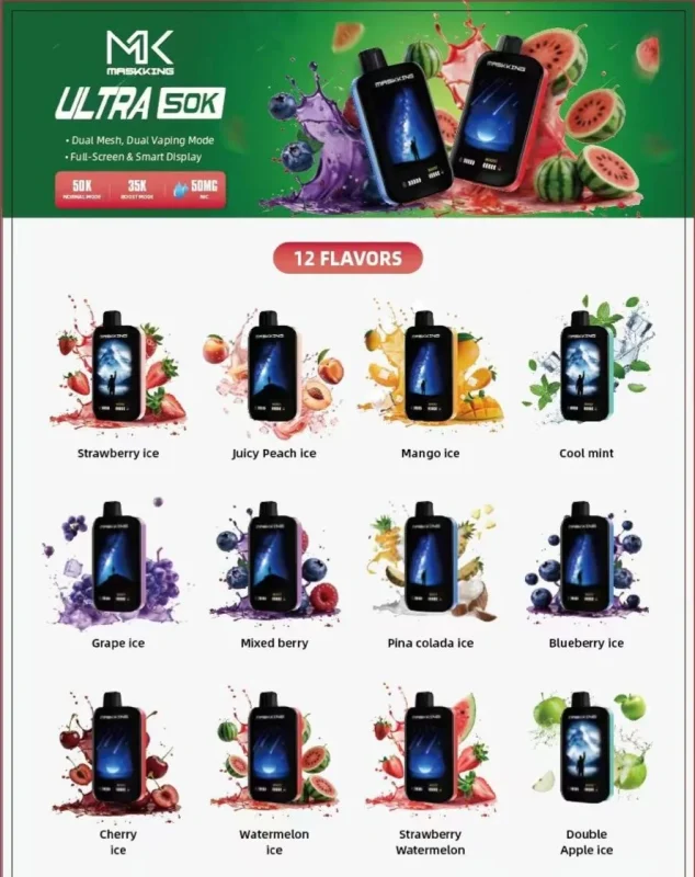 MASKKING ultra 50000 Puffs Flavor List