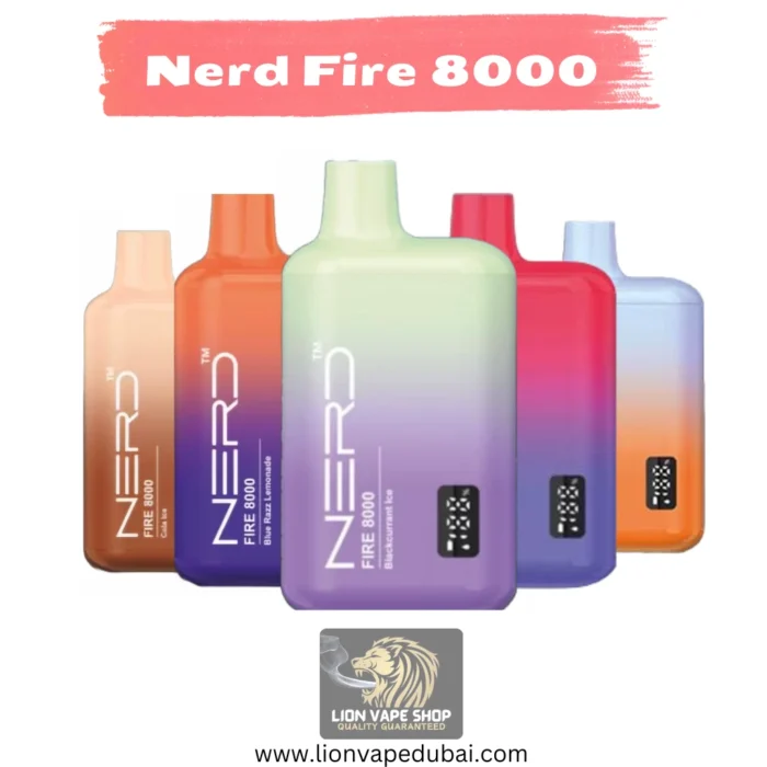 Nerd Fire 8000 Puffs All Flavors in Dubai UAE