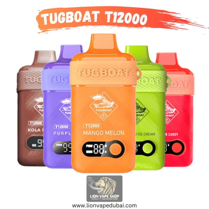 Tugboat T12000 puffs All Flavors in Dubai, UAE