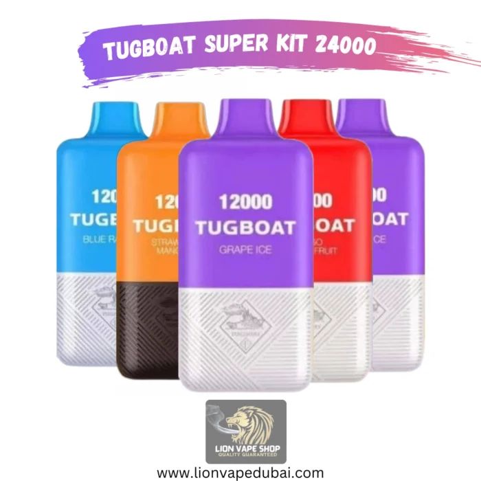 Tugboat Super kit 24000 Puffs 50mg All Flavors in Dubai UAE