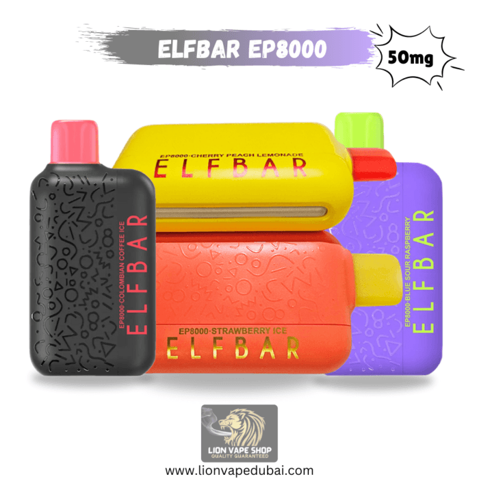 Elf Bar Ep8000 50mg 5% 8000 Puffs Disposable Vape in Dubai UAE