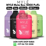 MYLE Meta Box 5000 Puffs 50mg & 20mg Disposable Vape in Dubai, UAE