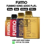 Fummo King 6000 Puffs 20mg Disposable Vape in Dubai UAE