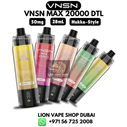 VNSN Max 20000 Puffs 50mg Disposable Vape in Dubai