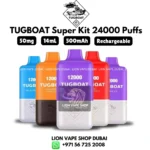 Tugboat Super kit 24000 Puffs 50mg All Flavors in Dubai UAE
