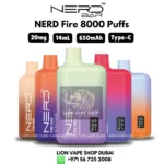 Nerd Fire 8000 Puffs Disposable Vape in Dubai
