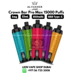 Al Fakher Crown Bar Pro Max 15000 Puffs