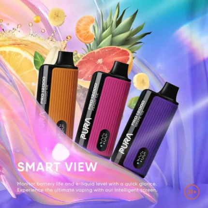 Features Pura Pro 12k Puffs