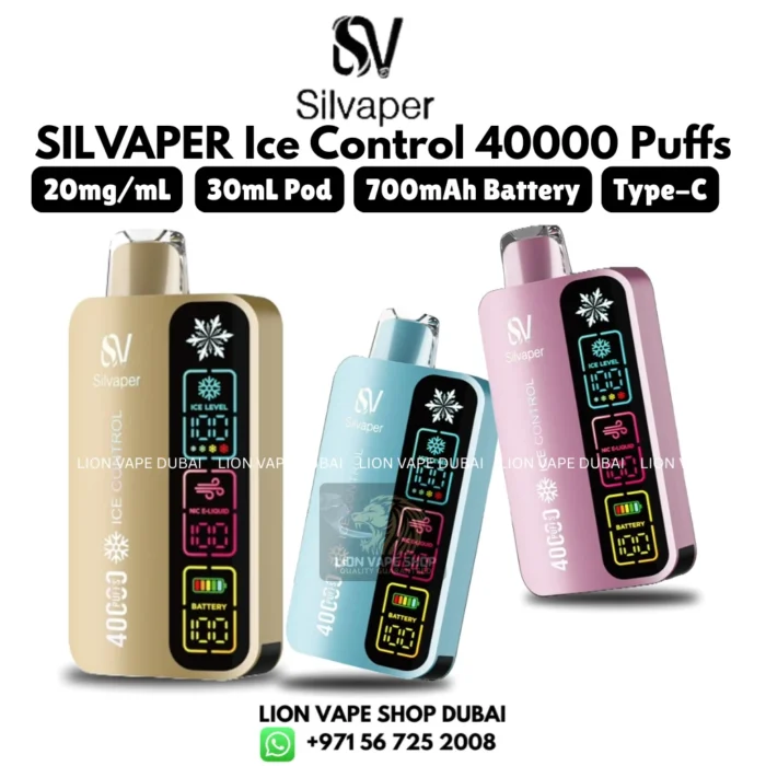 SILVAPER Ice Control 40000 Puffs 2% Nicotine in Dubai