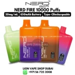 NERD Fire 10000 Puffs 20mg/mL Nicotine Vape