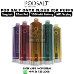 POD SALT Onyx Cloud 25000 Puffs 5mg Nicotine in Dubai UAE