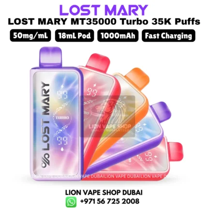 LOST MARY MT35000 Turbo 35k Puffs 5% Nicotine Vape in Dubai