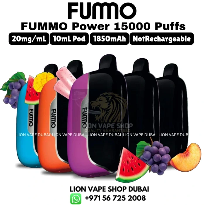 FUMMO Power 15000 Puffs 2% Nicotine Vape in Dubai UAE