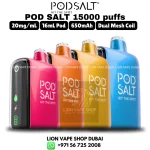 POD SALT 15000 Puffs 20mg Nicotine Vape in Dubai, UAE