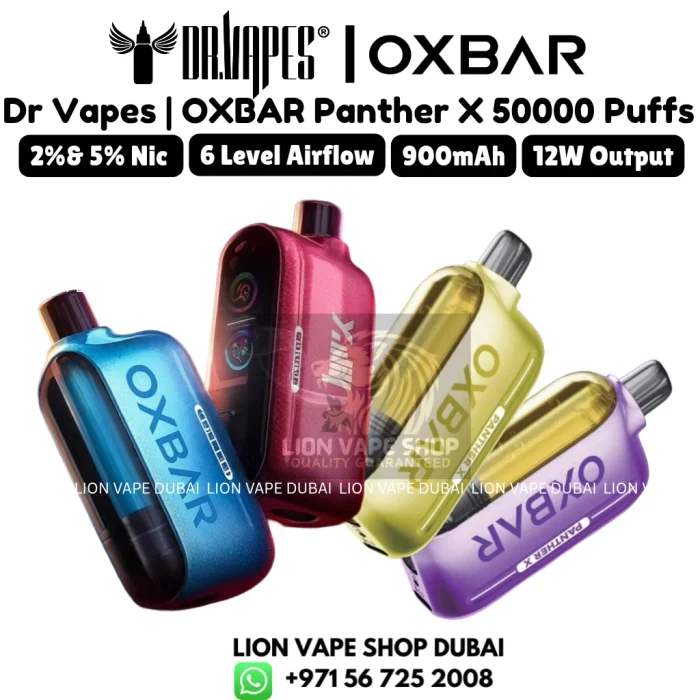 OXBAR Panther X 50000 Puffs 2% Nicotine by Dr Vapes in Dubai