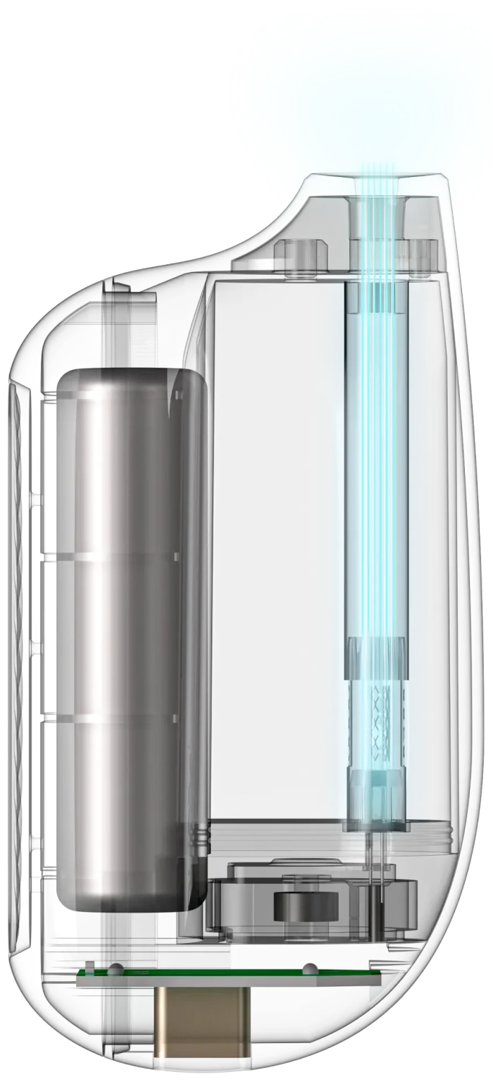 Internal Cross Section View Flonq Max 8k Puffs Vape
