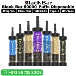 Authentic BLACK Bar 50000 Puffs 35MG Nicotine Vape in Dubai