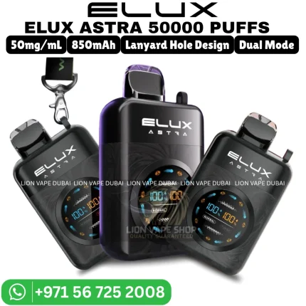 ELUX Astra 50000 Puffs 5% Nicotine Vape in Dubai UAE