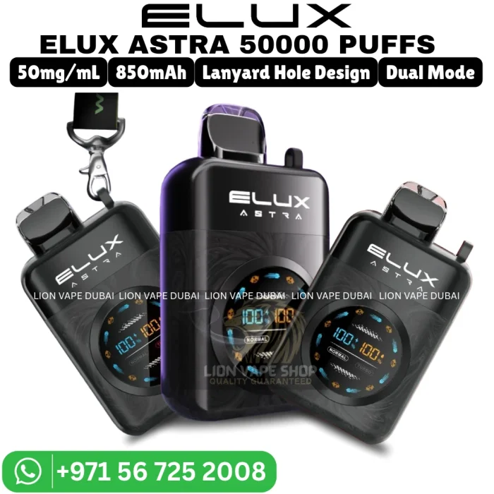 ELUX Astra 50000 Puffs 5% Nicotine Vape in Dubai UAE