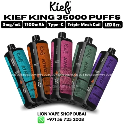 KIEF King 35k Puffs 3MG Nicotine Disposable Vape in Dubai