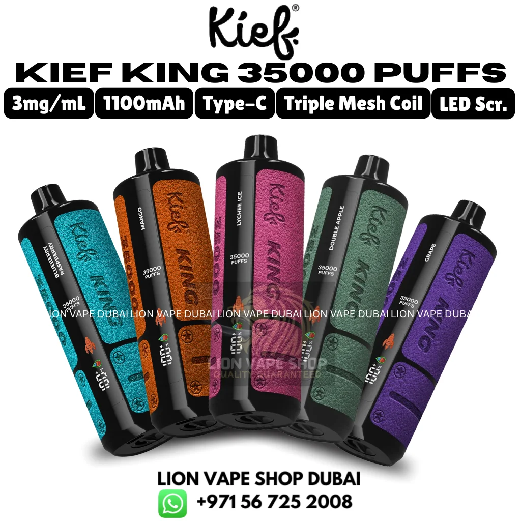KIEF King 35k Puffs 3MG Nicotine Disposable Vape in Dubai