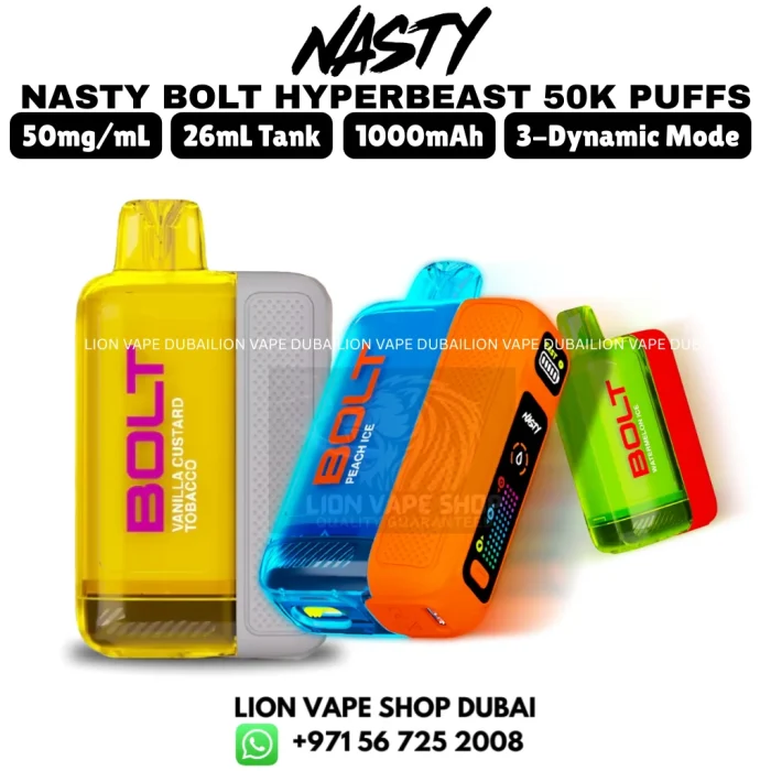 NASTY Bolt Hyperbeast 50000 Puffs in Dubai UAE