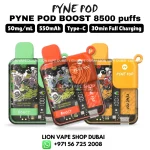 PINE POD Boost 8500 Puffs 50mg Nicotine Vape in Dubai UAE