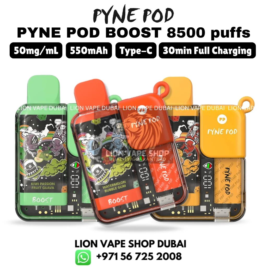 PINE POD Boost 8500 Puffs 50mg Nicotine Vape in Dubai UAE PINE POD Boost 8500 Puffs 50mg Nicotine Vape in Dubai UAE