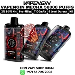 VAPENGIN Mecha 50000 Puffs 2% Nicotine Vape in Dubai UAE