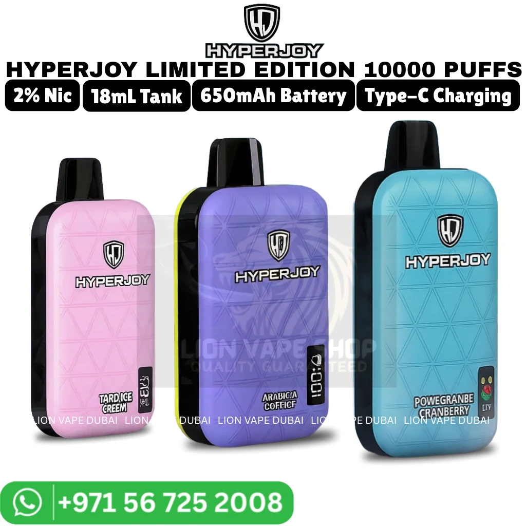 HYPERJOY Limited Edition 10000 Puffs 2% Nicotine Vape in Dubai UAE HYPERJOY Limited Edition 10000 Puffs 2% Nicotine Vape in Dubai UAE