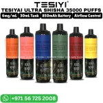 TESIYI Ultra Shisha 35000 Puffs 6mg Nicotine Vape in Dubai UAE