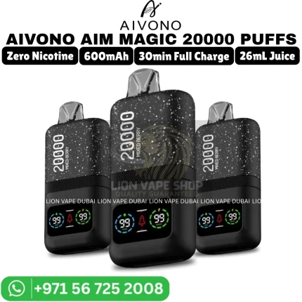 AIVONO Aim Magic 20000 Puffs 0MG Nicotine Vape in Dubai
